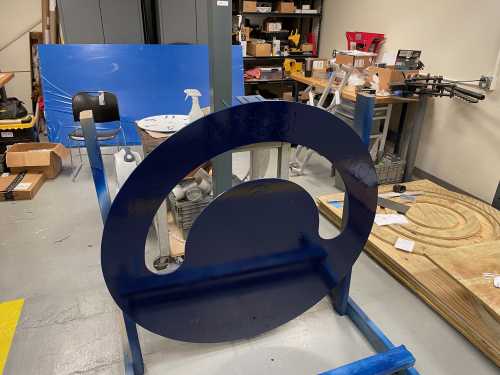 Blue coat on main face